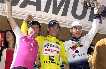 El Podio final, con Valverde, Gutirrez y Evans