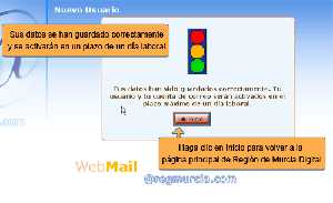 Confirmaci�n de cuenta creada correctamente