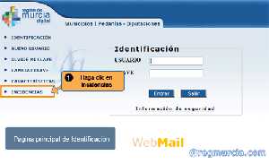 P�gina principal de Identificaci�n